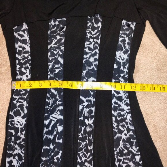 Connected apparel dress short sleeve black and white - Picture 7 of 10